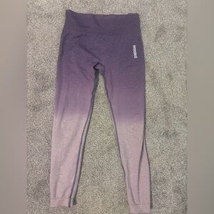 Gym shark purple ombré leggings